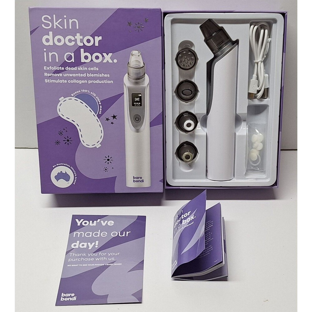 Bare Bondi Exfoliator Handheld Collagen Stimulation Blemish Removal No Eye Mask